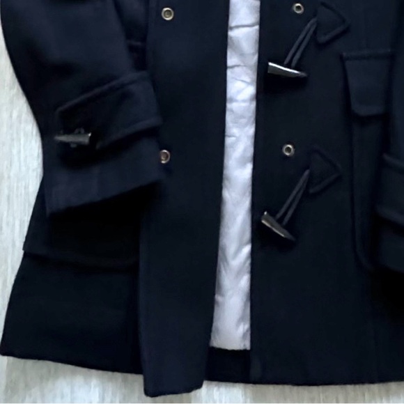 JACOB Wool Blend Peacoat Navy Blue Jacket Womens XS - Picture 2 of 5